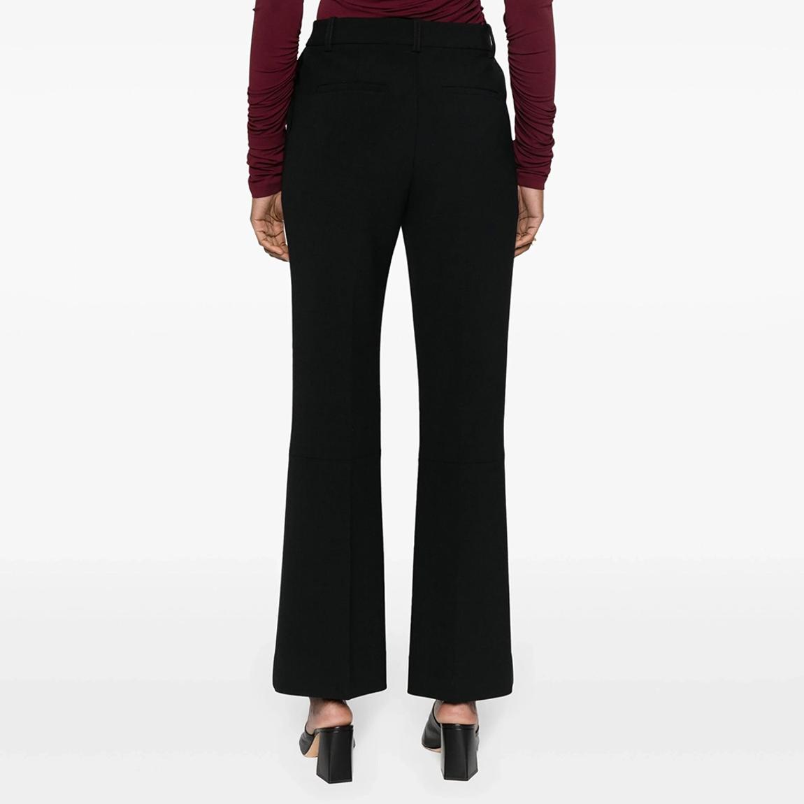 Black Cropped Kick Trouser main product photo