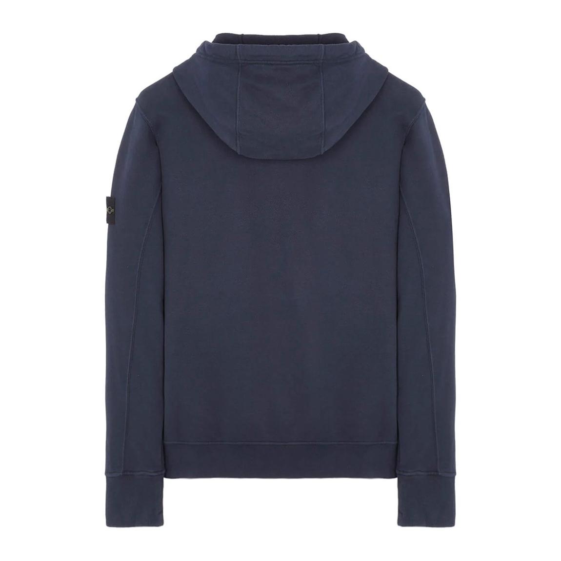 Navy Zip Fleece Cotton Hoodie main product photo