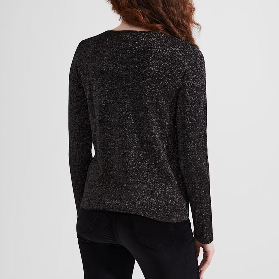 Black Myla V-Neck Jumper main product photo