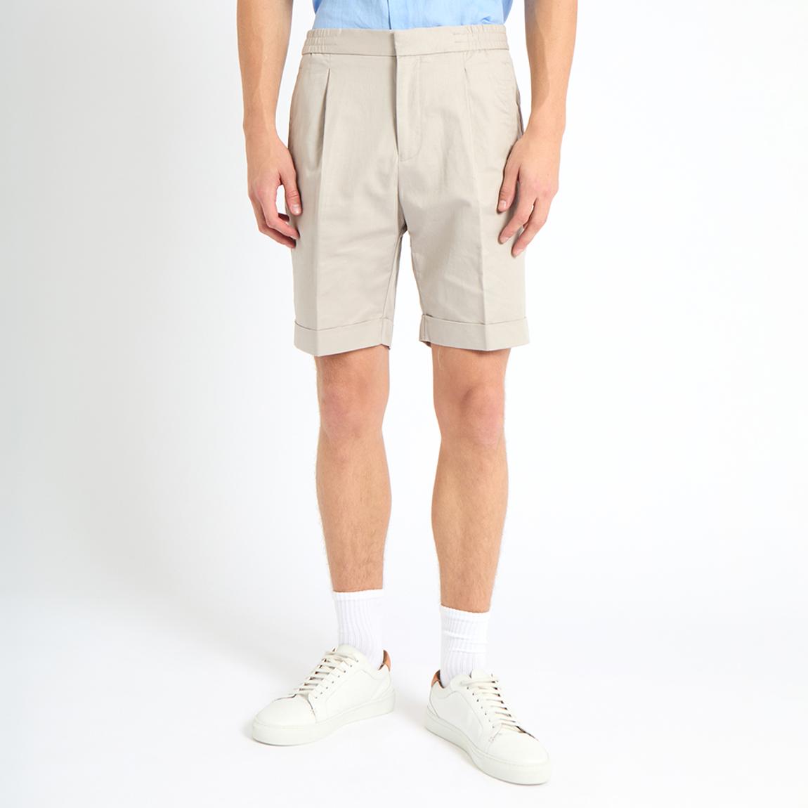 Neutral Pace Linen Blend Shorts main product photo