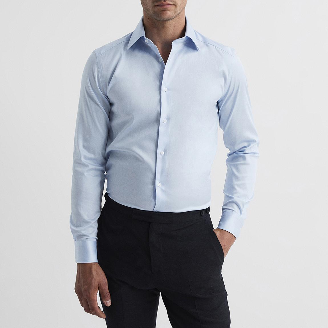 Blue Frontier Slim Cotton Blend Shirt main product photo