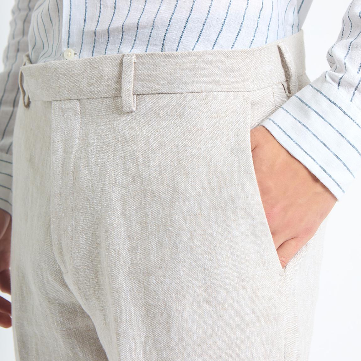 Sand Gosnold Linen Suit Trousers main product photo