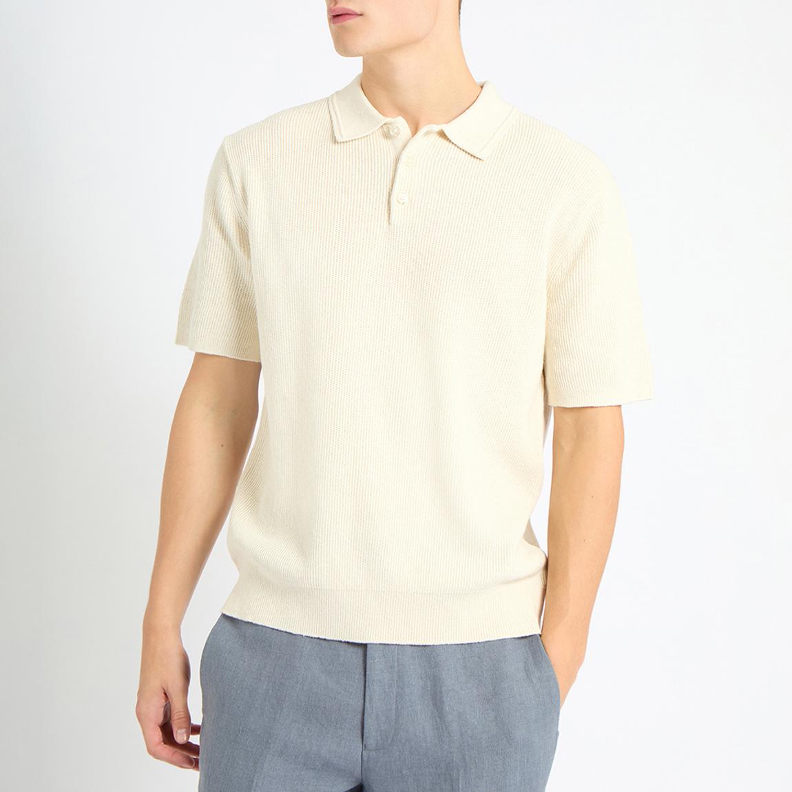 Stone George Linen Blend Polo Shirt main product photo