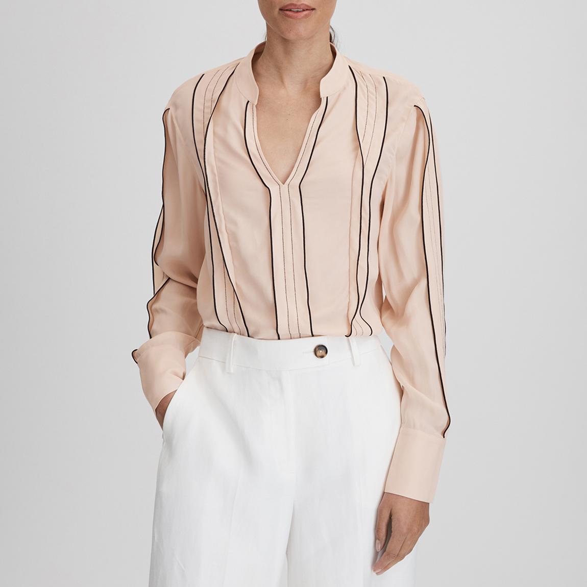 Nude Mia Tipped Blouse main product photo