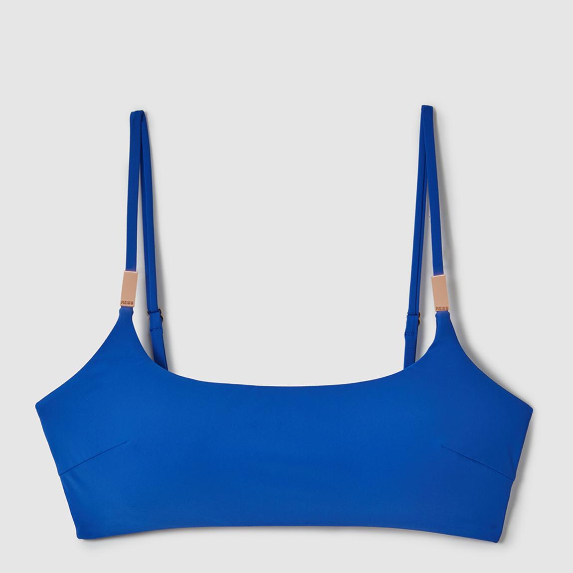 Blue Miley Square Neck Bikini Top main product photo
