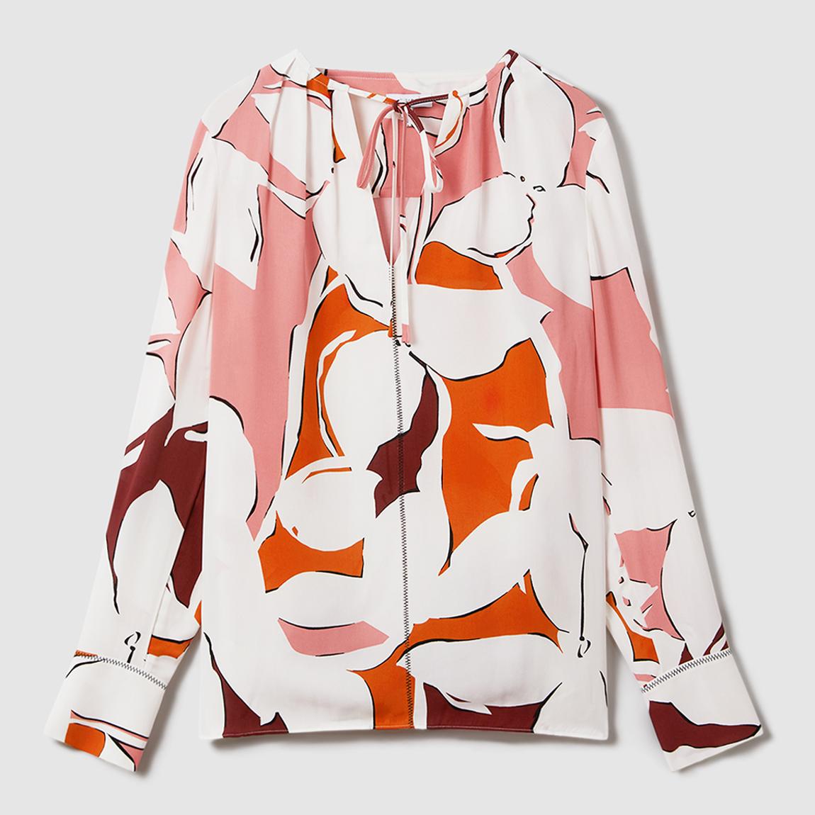 Cream Tess Abstract Print Blouse main product photo