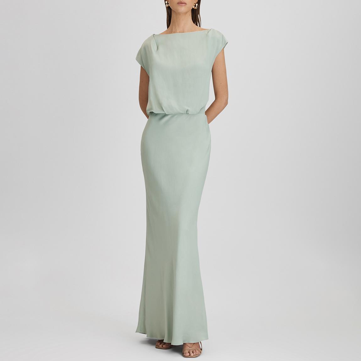 Sage Rupa Drape Neck Maxi Dress main product photo