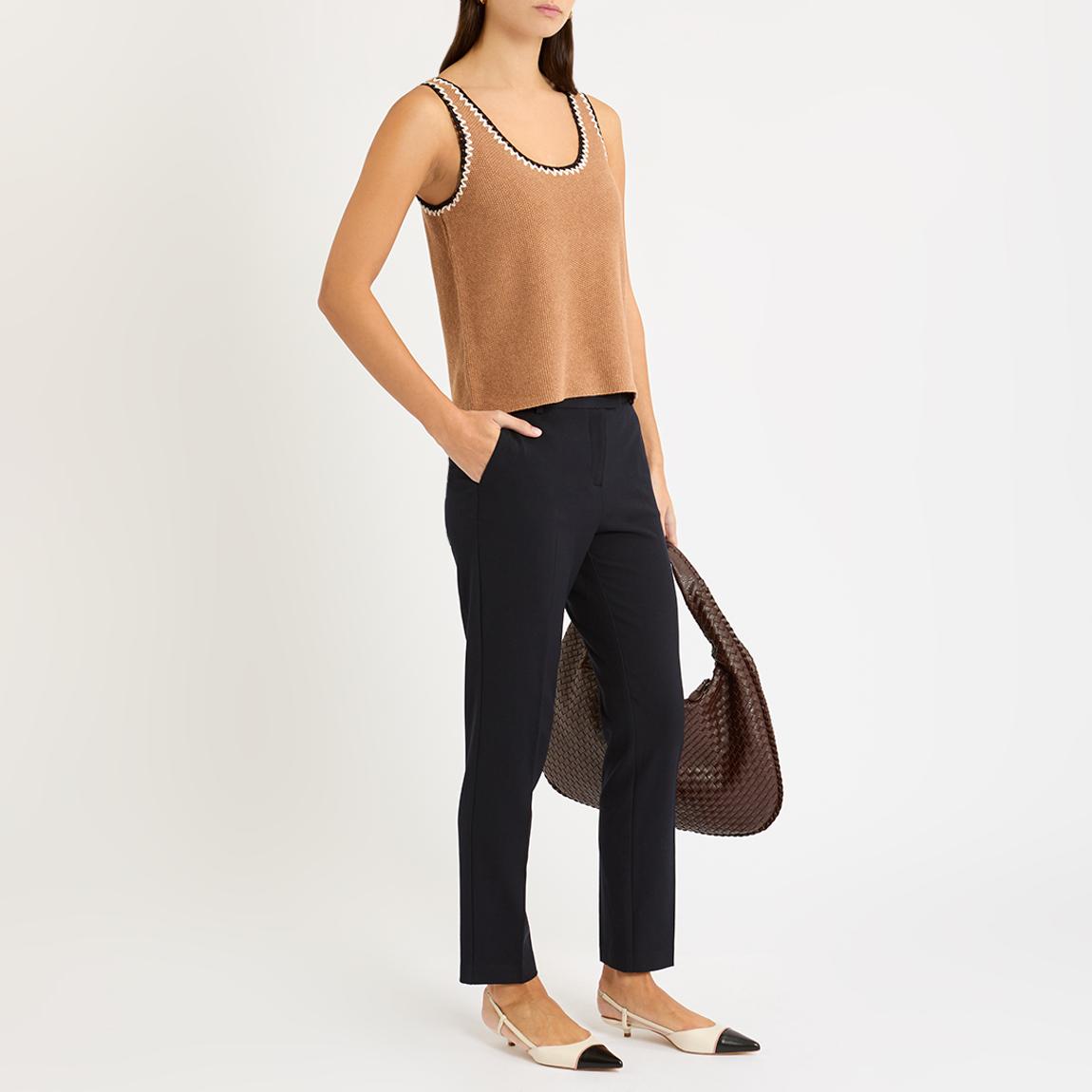 Navy Jess Casual Slim Trousers main product photo