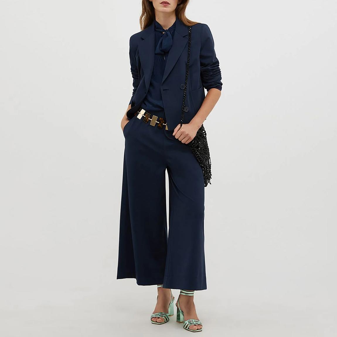 Navy Cronaca Blouse main product photo