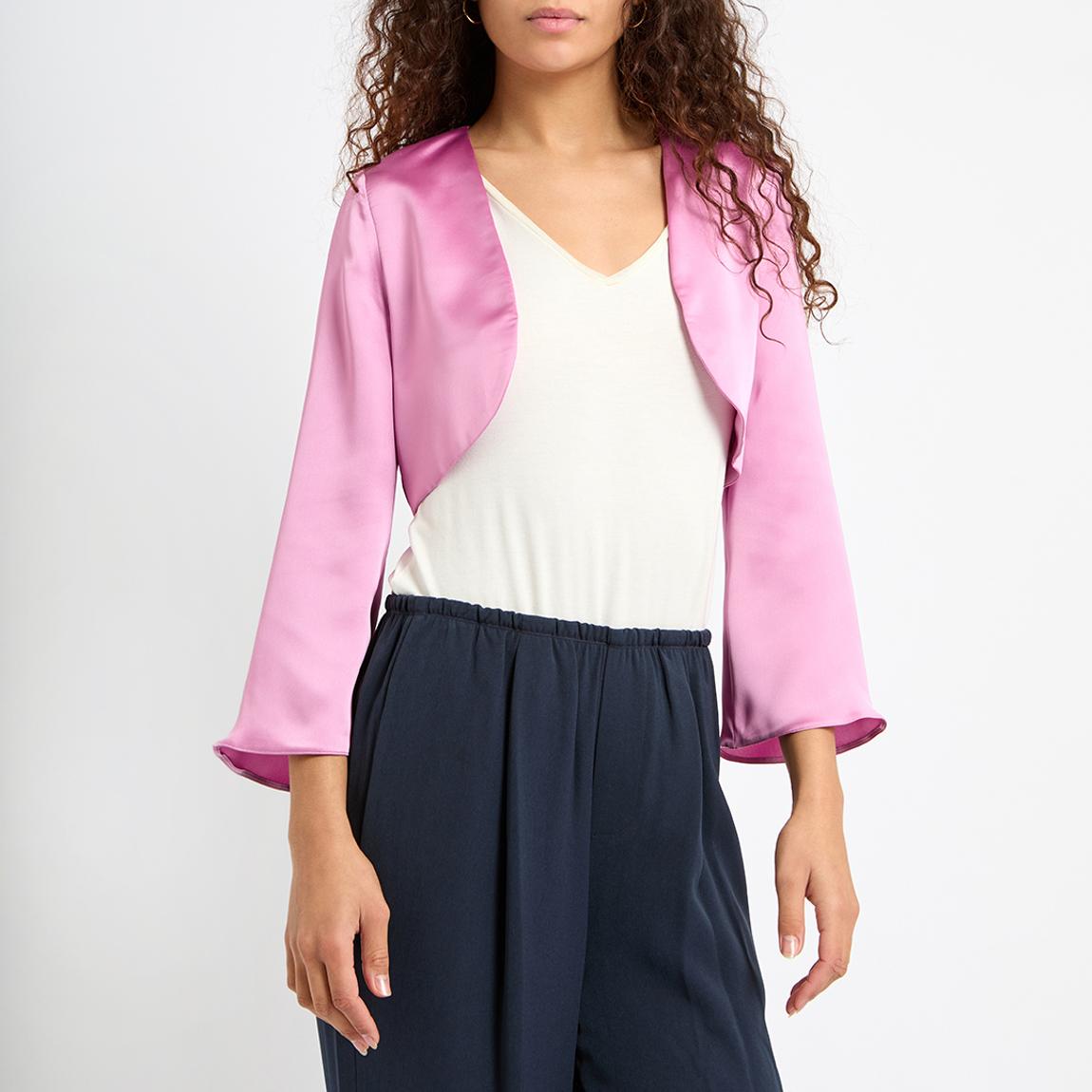 Pink Flare Sleeve Bolero main product photo