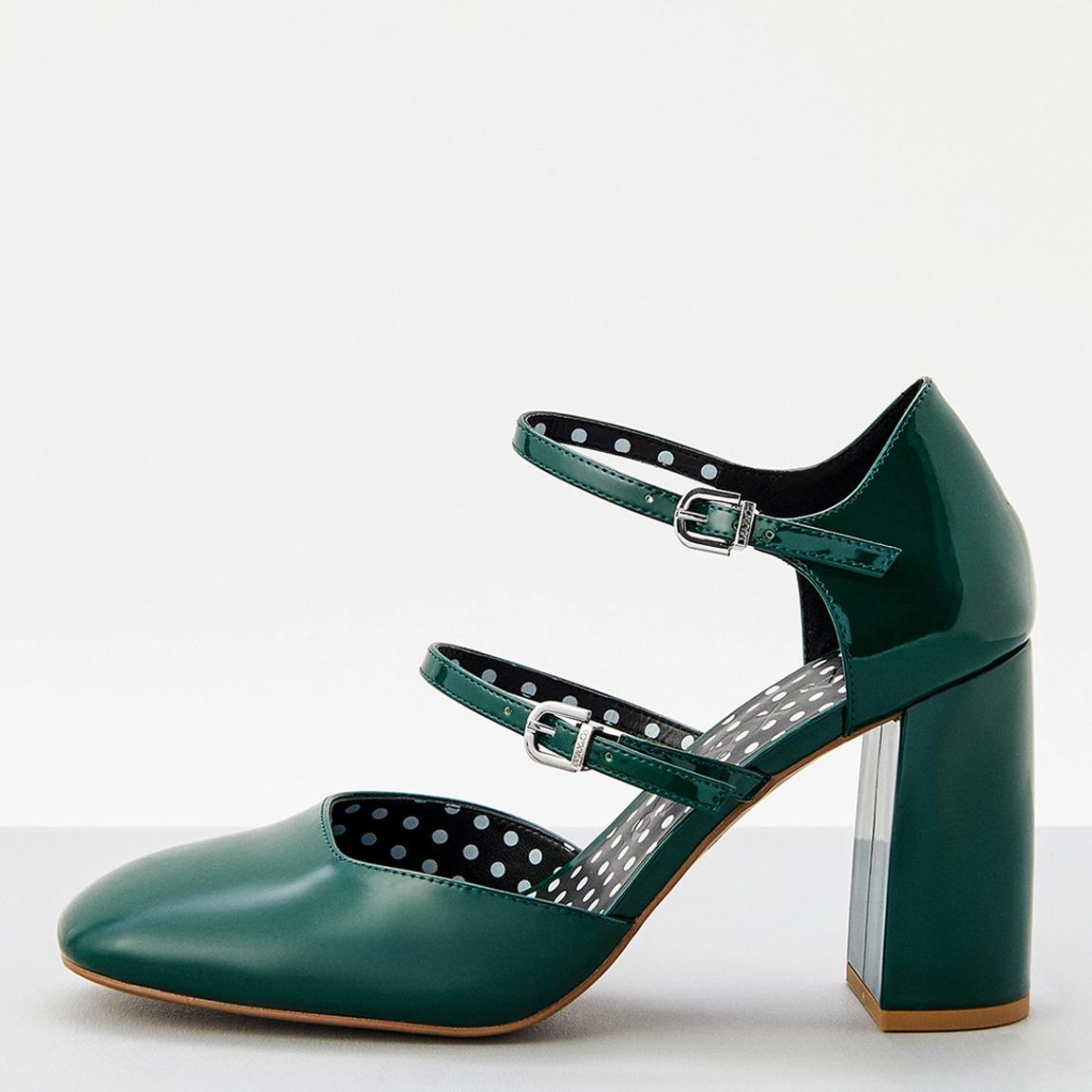 Forest Green Brighton Buckle Heel main product photo