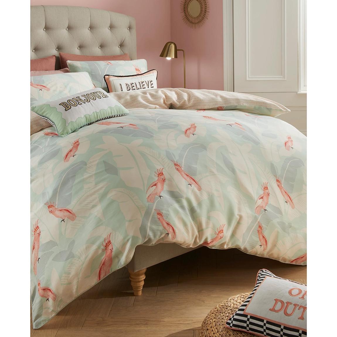 Cockatoo Print Double Duvet Cover Set main product photo