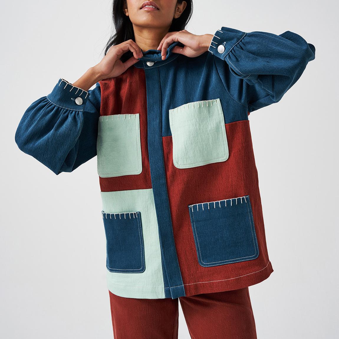 Rust/Teal Pablo Jacket main product photo