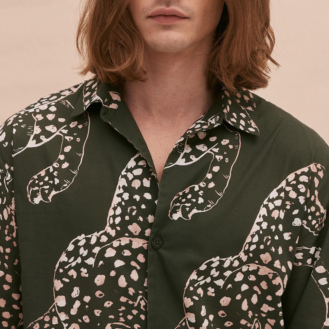 Men’s Pocket Pyjama Set The Jag Print Green main product photo