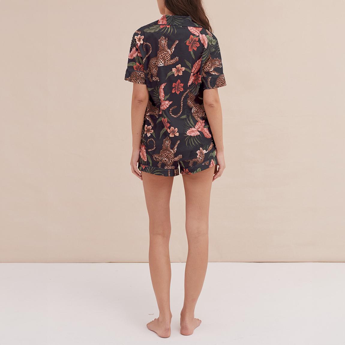 Short Pyjama Set Soleia Leopard Print Multi main product photo