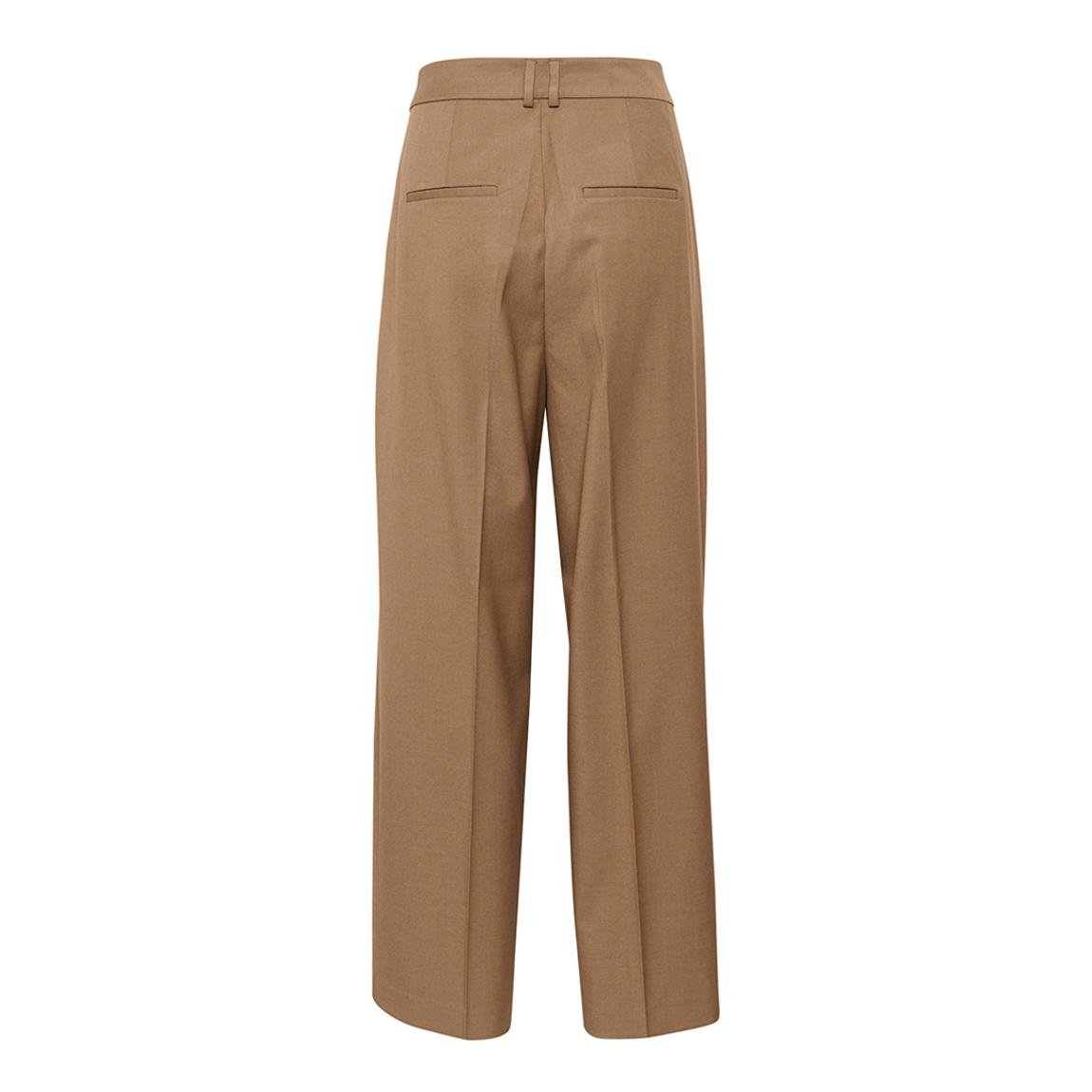 Brown ZaiI Wide Wool Blend Trousers main product photo