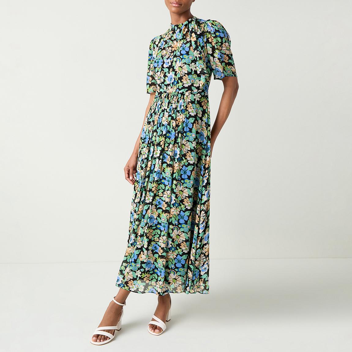 Blue Floral Thelma Midaxi Dress main product photo