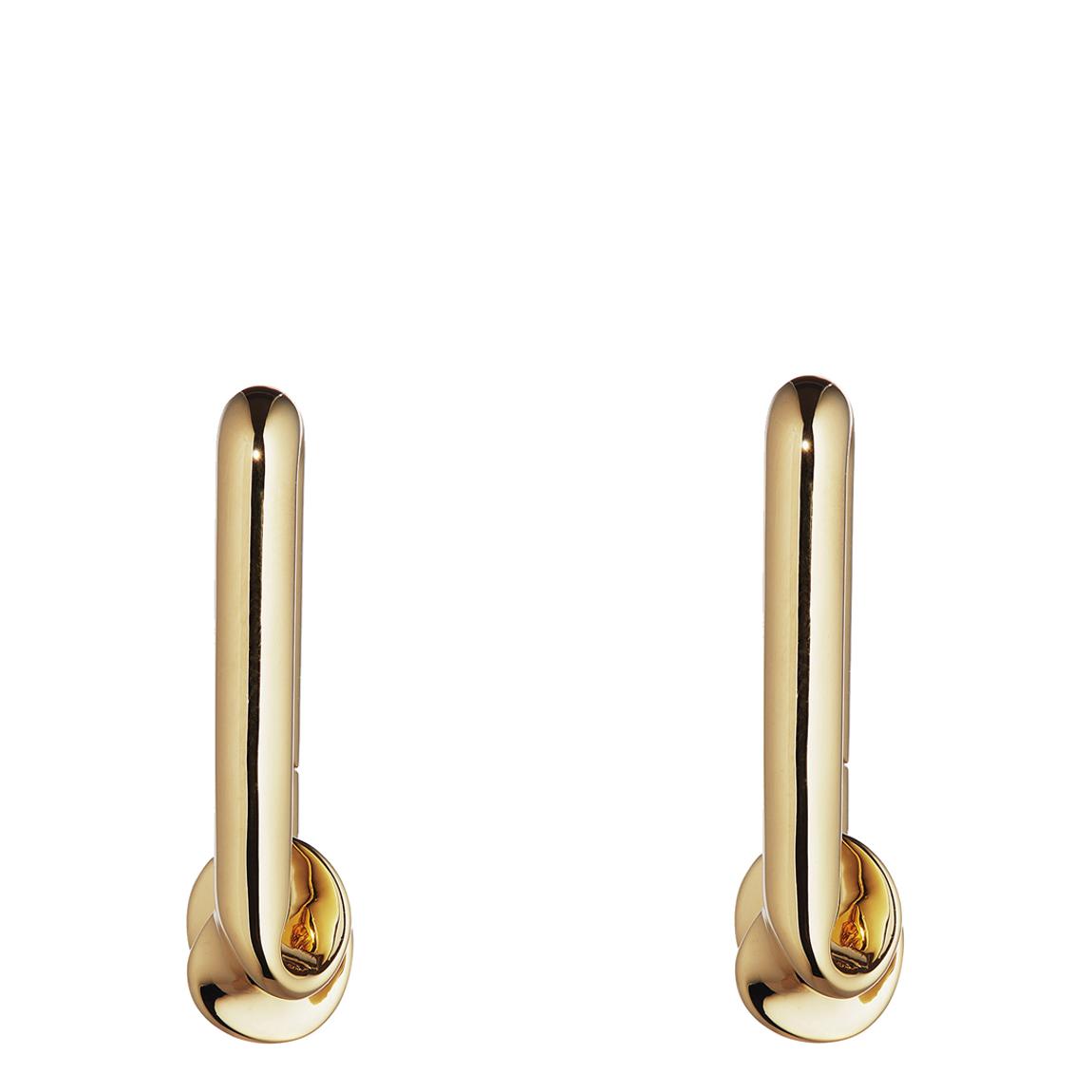 Gold Hunza G Large Crinkle Hoops main product photo