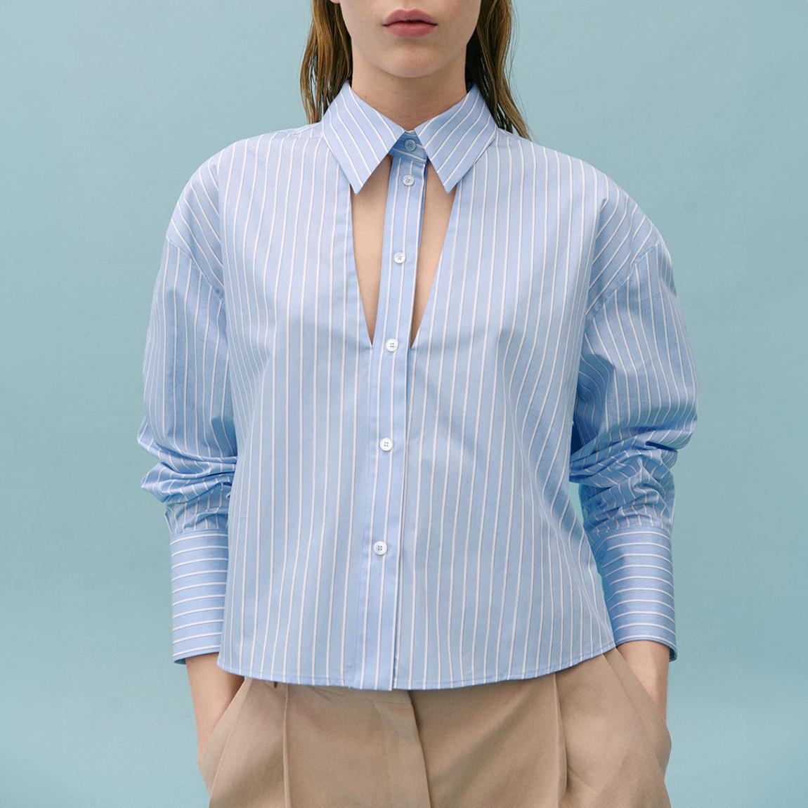 Blue Cut Out Shirt main product photo