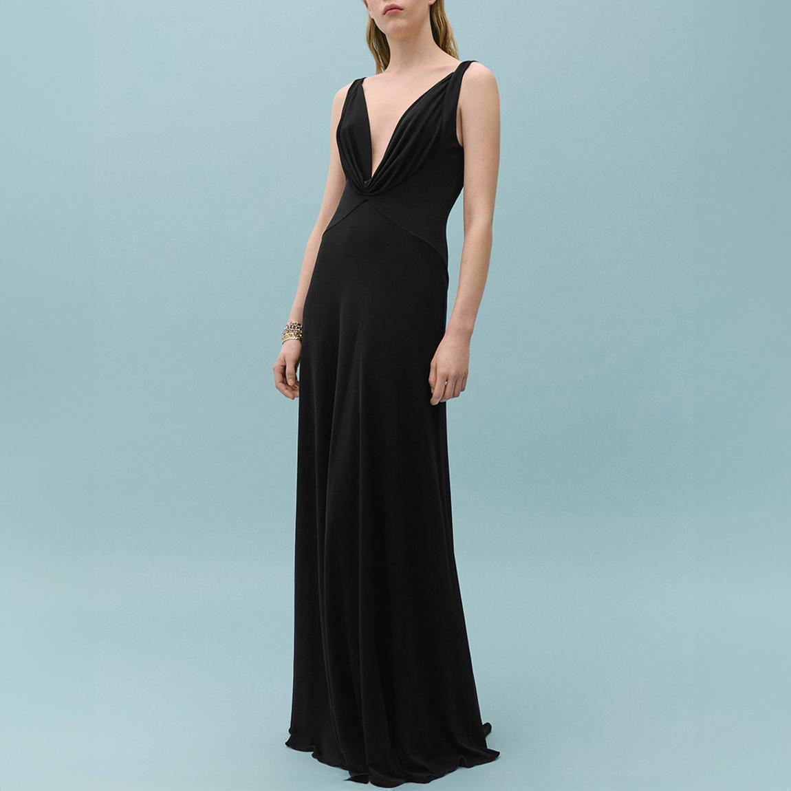 Black Cowl Neck Dress main product photo