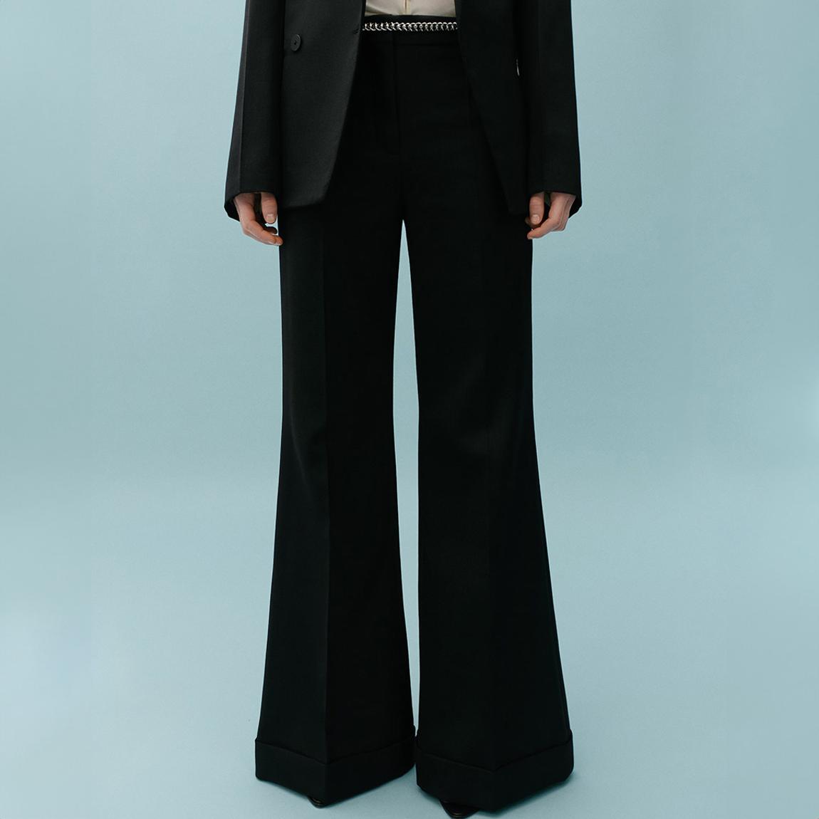 Black Straight Leg Trousers main product photo
