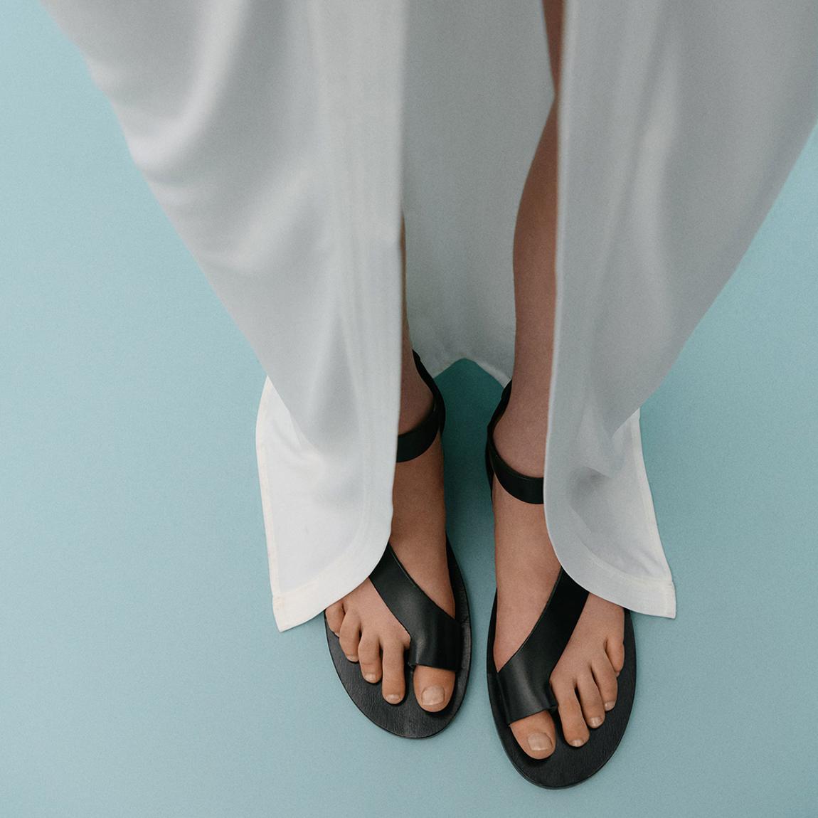 Black Criss Cross Sandal main product photo