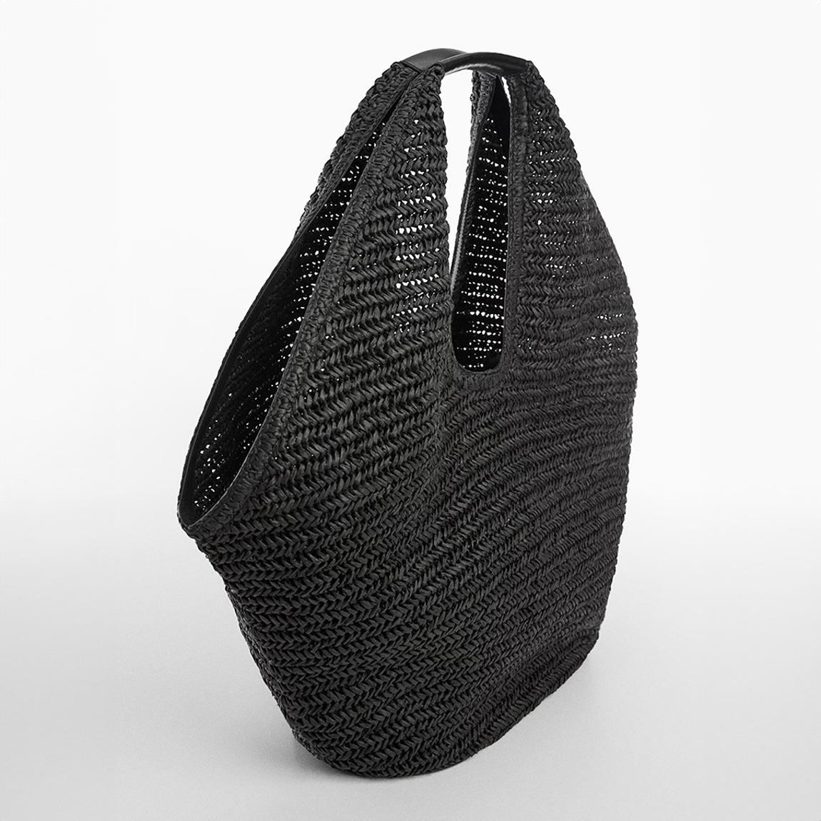 Black Straw Bag main product photo