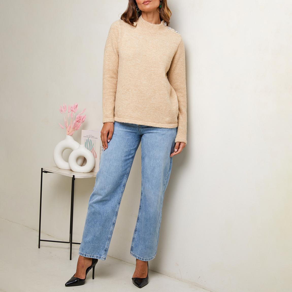 Camel Cashmere Blend Jumper main product photo
