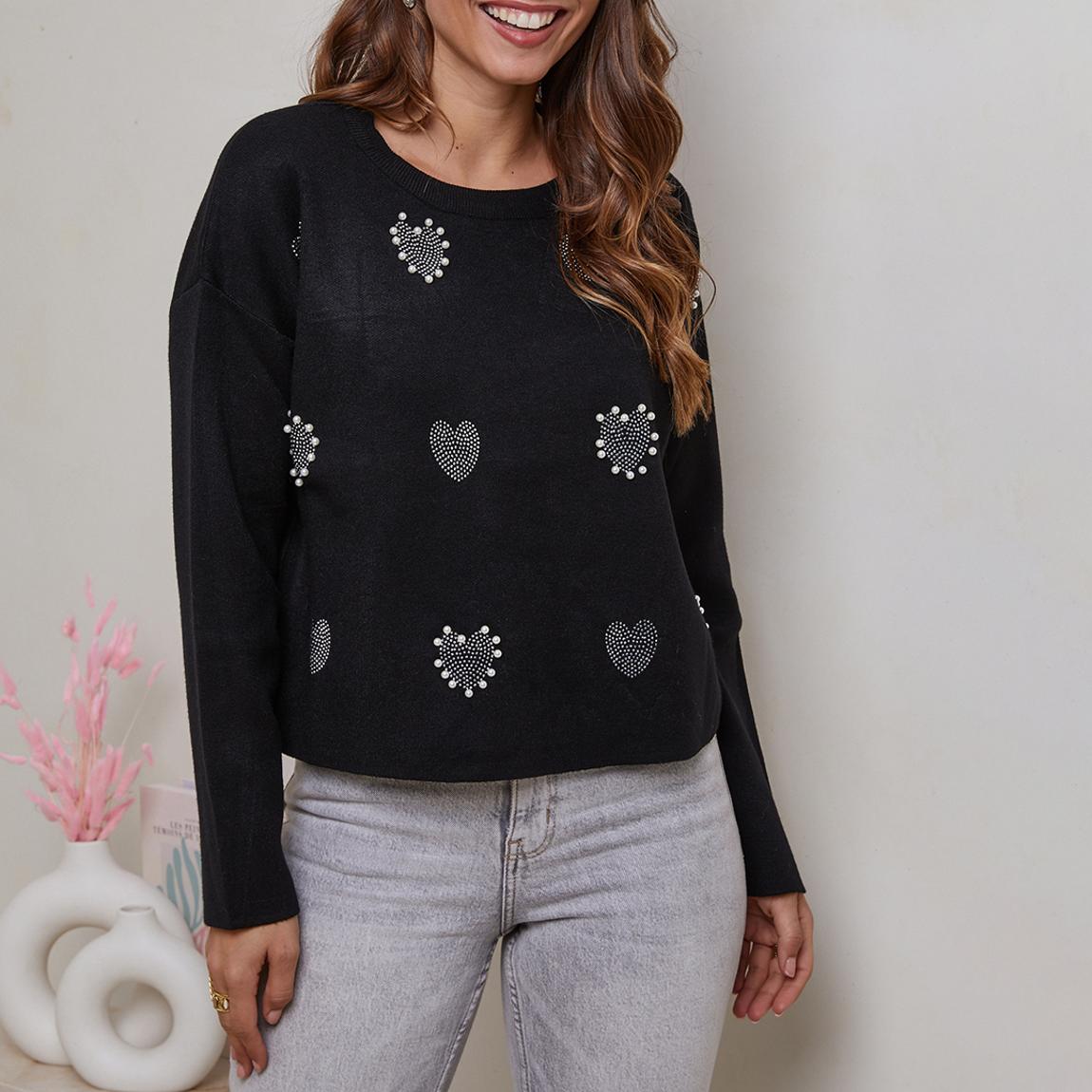 Black Heart Cashmere Blend Jumper main product photo