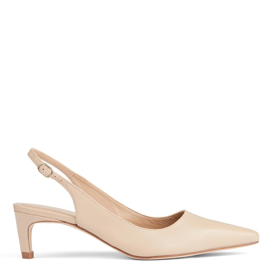 Brown Alyssa Nappa Leather Open Courts main product photo