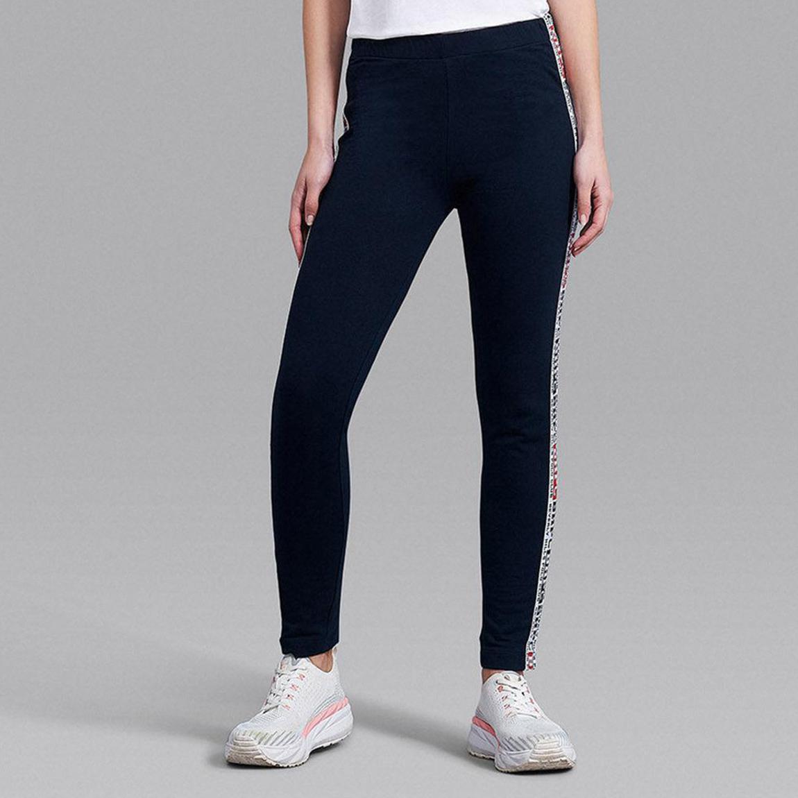 Navy Taped Cotton Leggings main product photo
