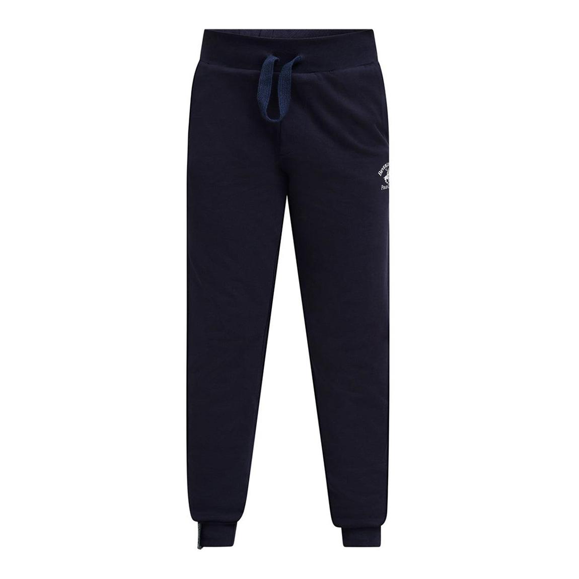 Boys Navy Polo Pony Cotton Joggers main product photo