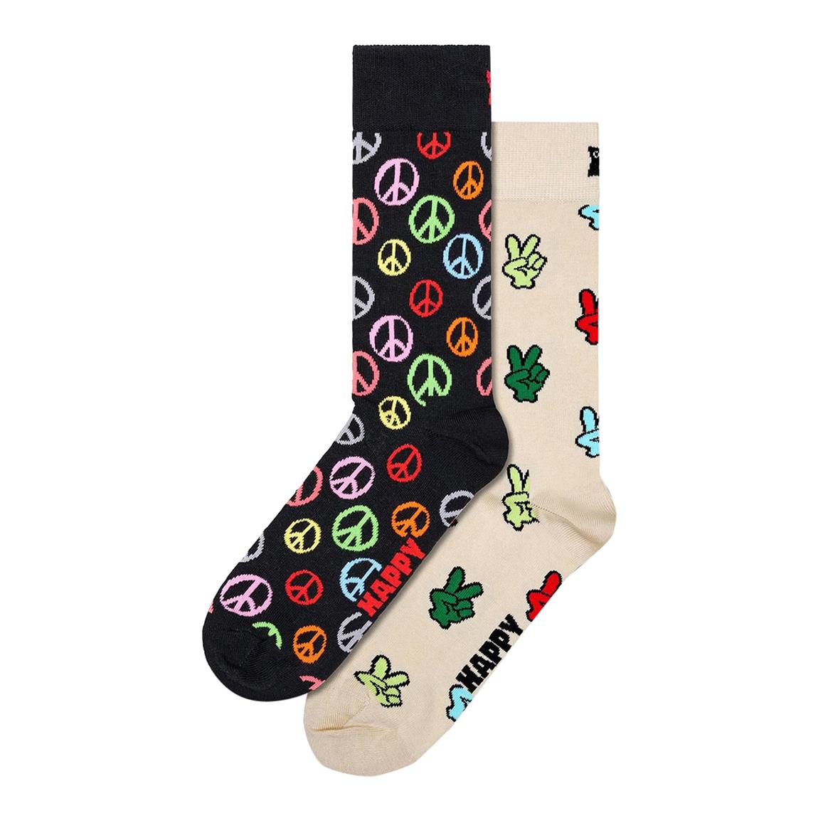 Multi 2 Pack Peace Socks Gift Set main product photo