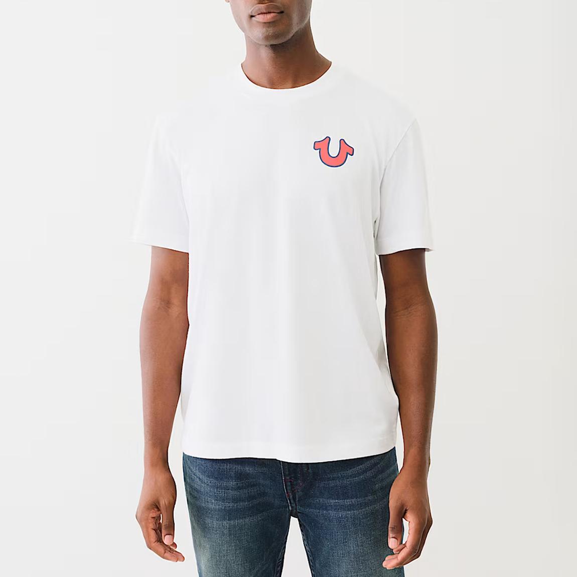 White High Density Letter Print T-Shirt main product photo