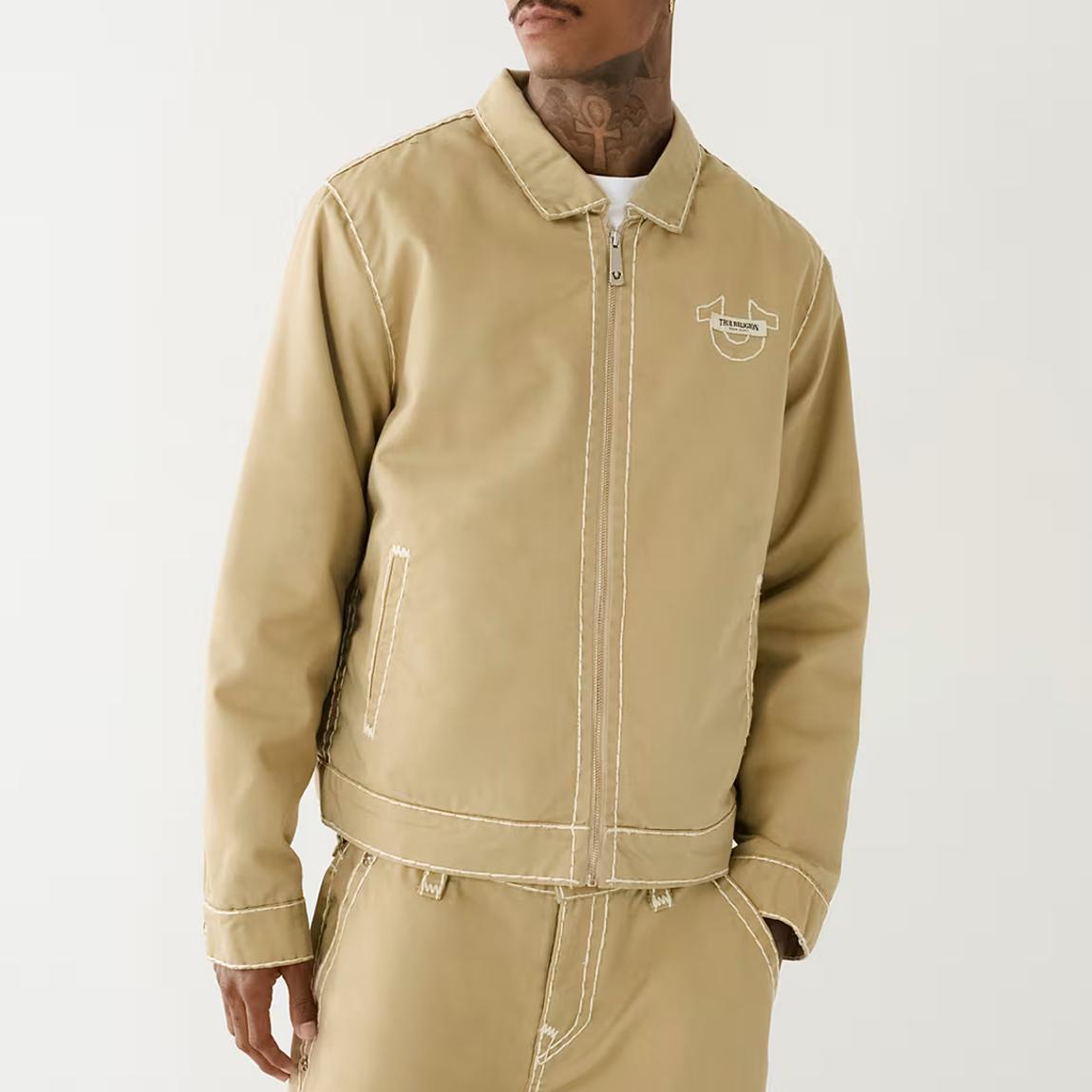 Sand Super T Twill Bomber Jacket main product photo