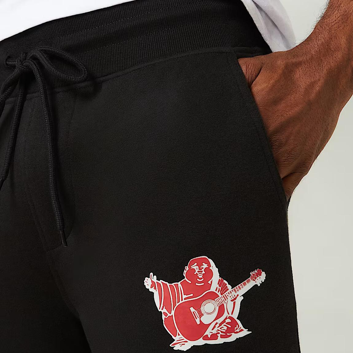 Black Buddha Straight Leg Cotton Blend Joggers main product photo