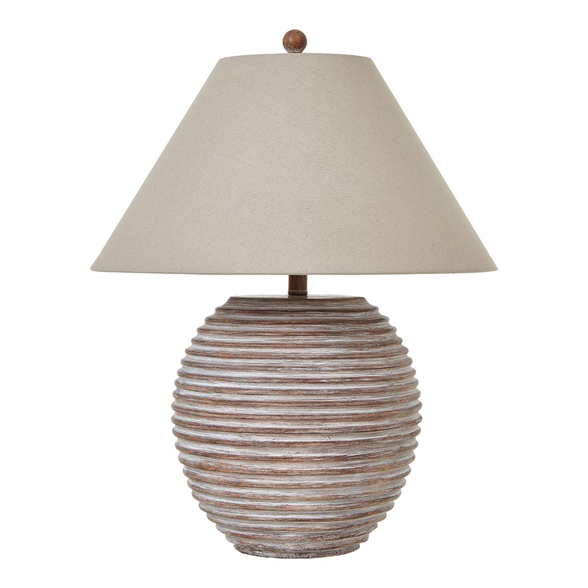 Saturn Table Lamp With Linen Shade main product photo