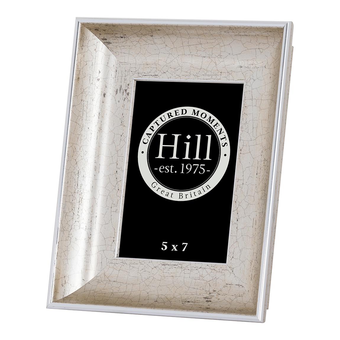 Antique Silver Crackled Effect Photo Frame 5X7 main product photo