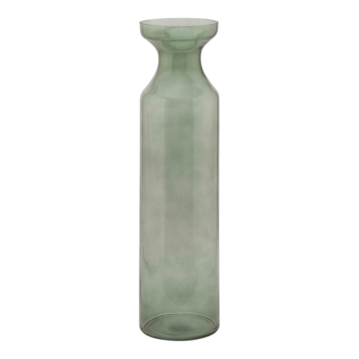 Smoked Sage Glass Tall Fluted Vase main product photo