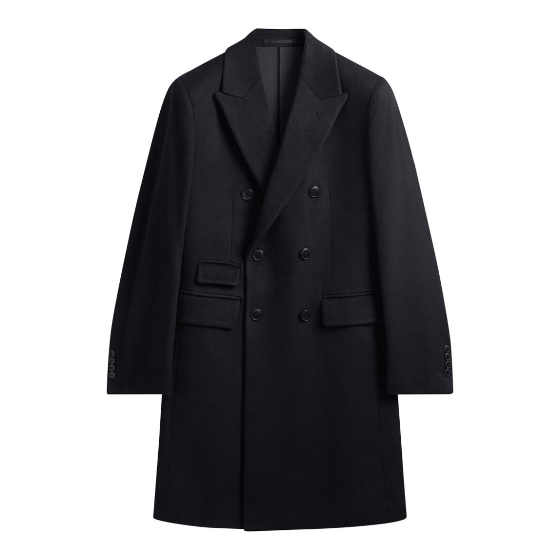 Navy Wool Blend Overcoat main product photo