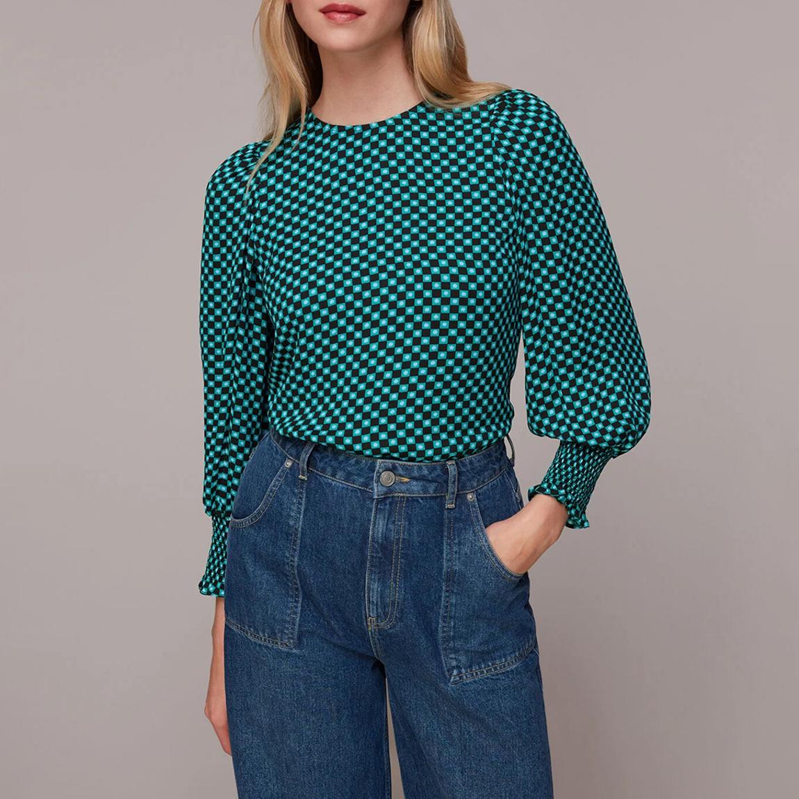 Black Star Check Tessa Top - 39 main product photo
