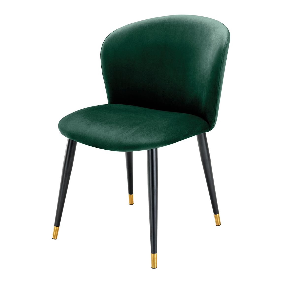 Volante Dining Chair, Roche Dark Green Velvet main product photo