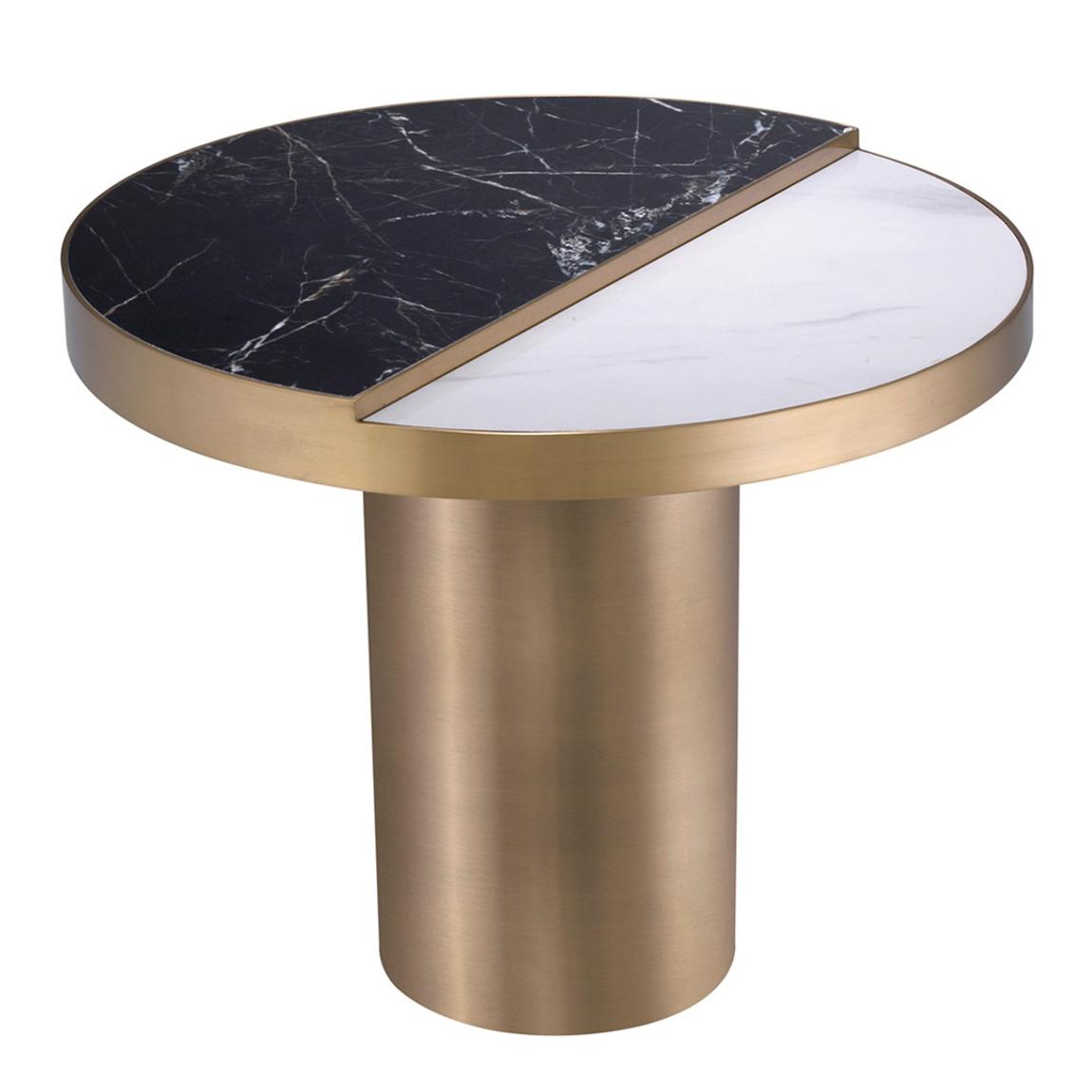 Excelsior Side Table, Brushed Brass main product photo