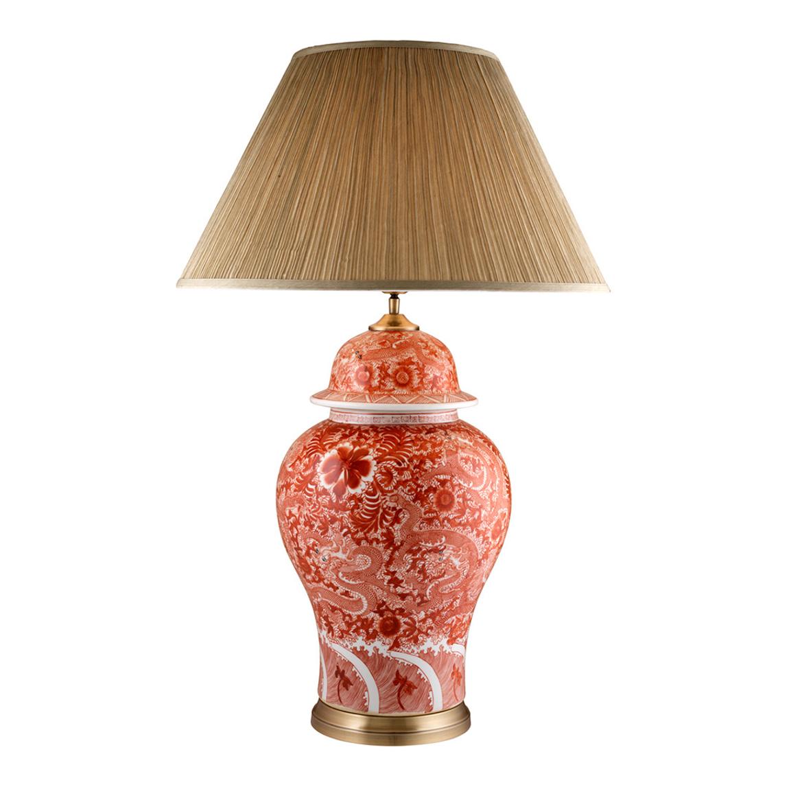 Palmarito Table Lamp, Red Porcelain incl shade main product photo