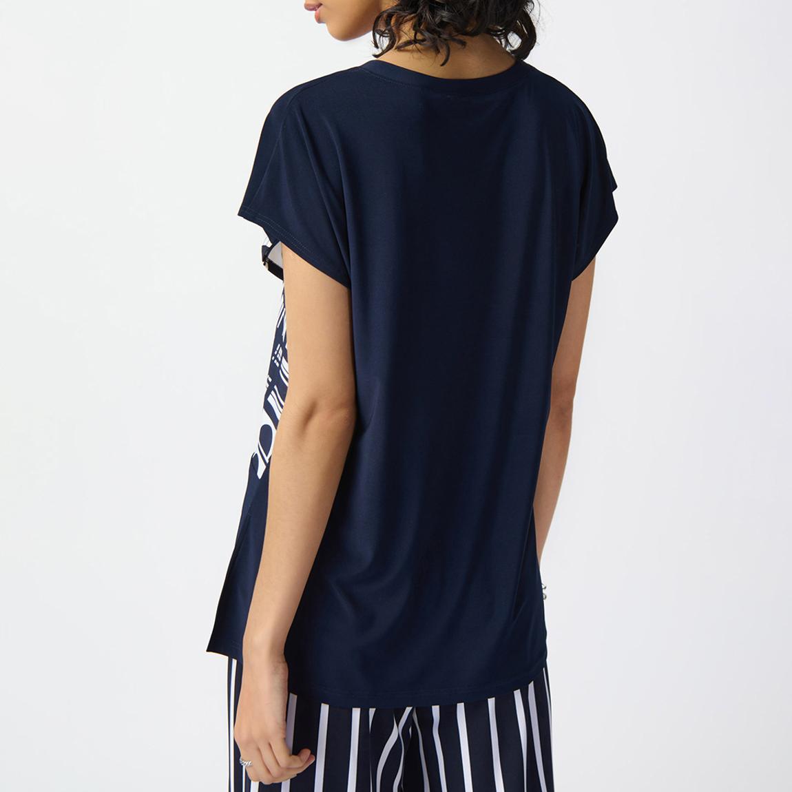 Navy/White Printed Blouse main product photo