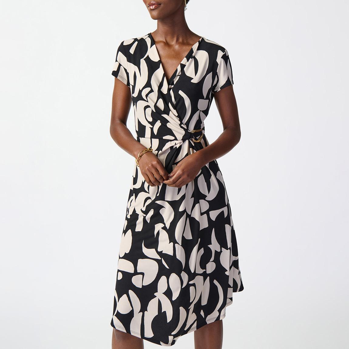 Black/Cream Printed Dress main product photo