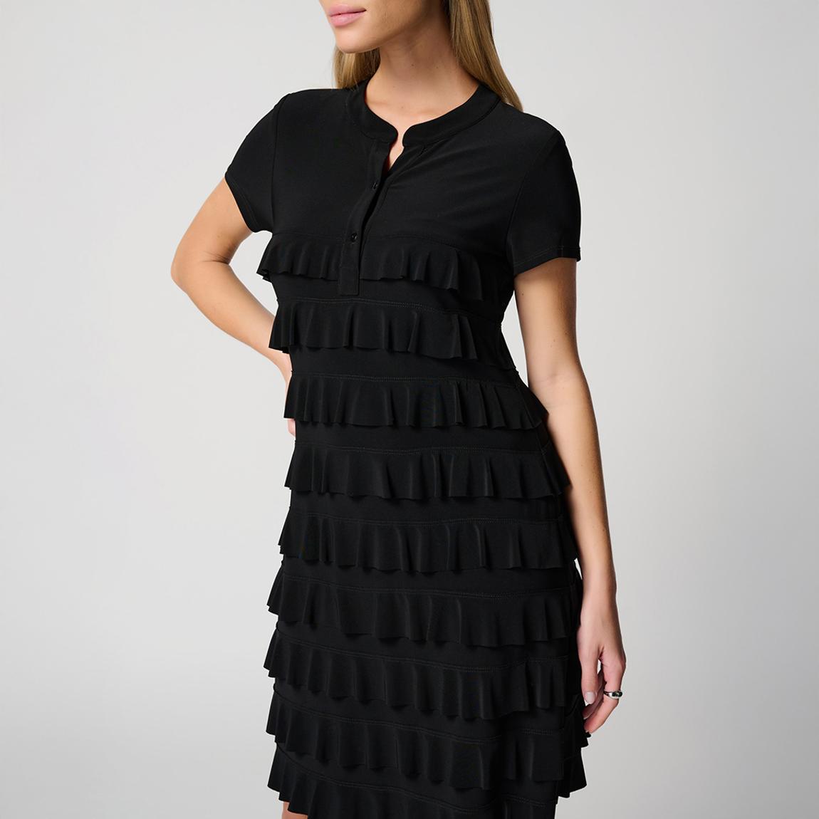 Black Ruffle Detail Dress main product photo