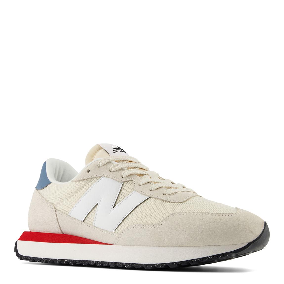 Unisex White/Blue 237 Trainers main product photo