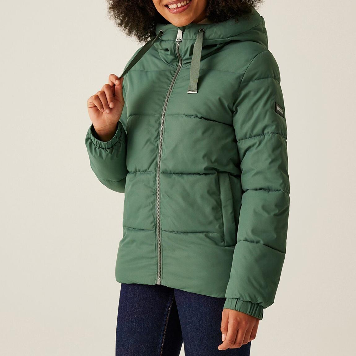 Green Arilie Puffer Coat main product photo