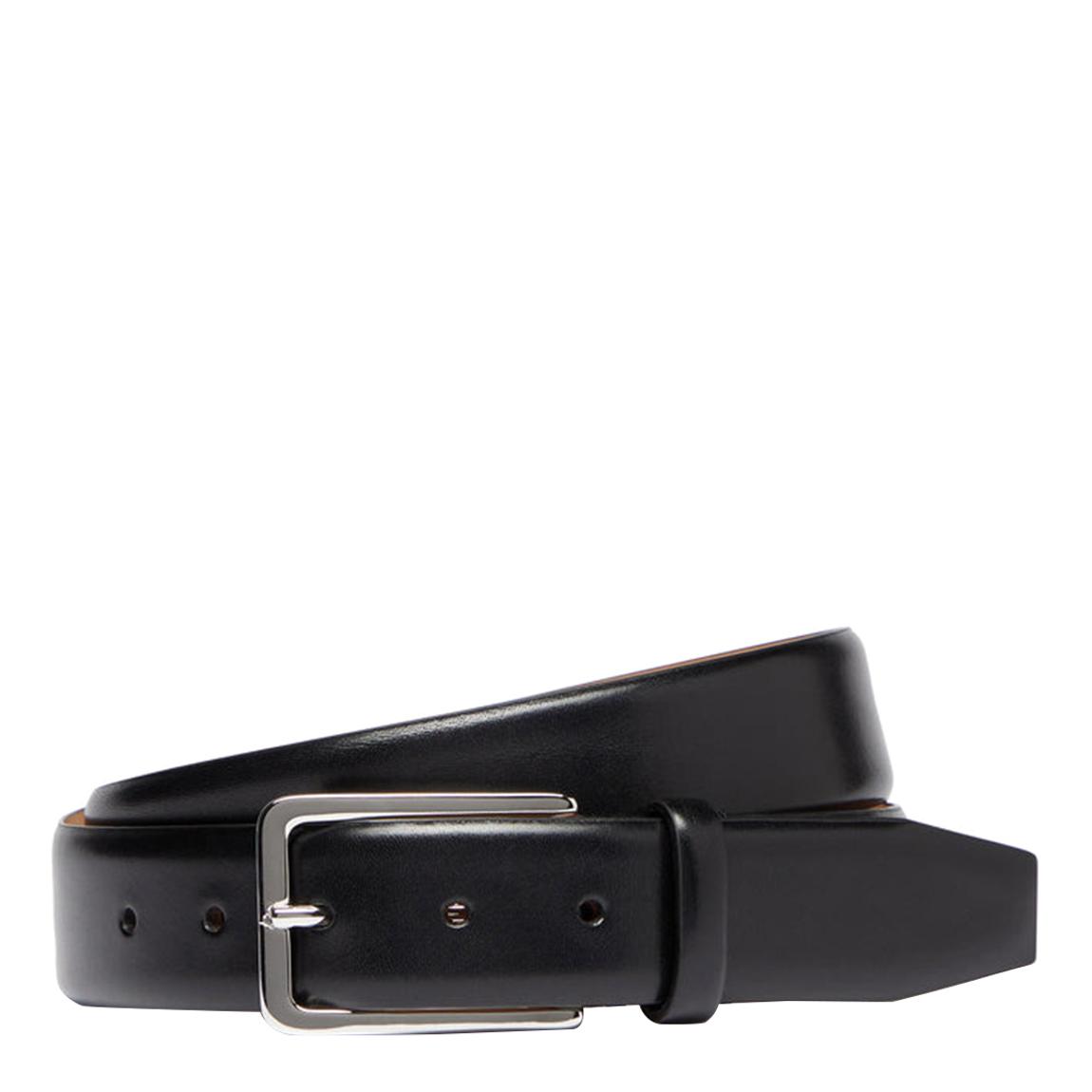 Black Lumini Leather Belt main product photo